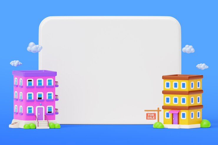 Zdarma PSD real estate blank banner sales background
