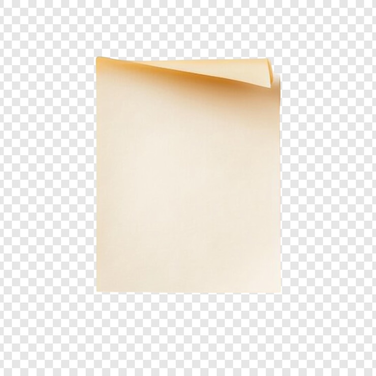 Zdarma PSD stočený béžový papír, poznámka, prázdný, vintage, poznámka, textura starého papíru