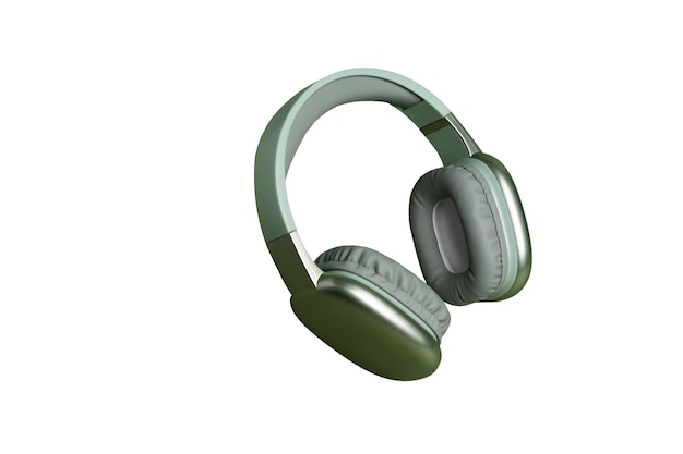 technological headphones isolated