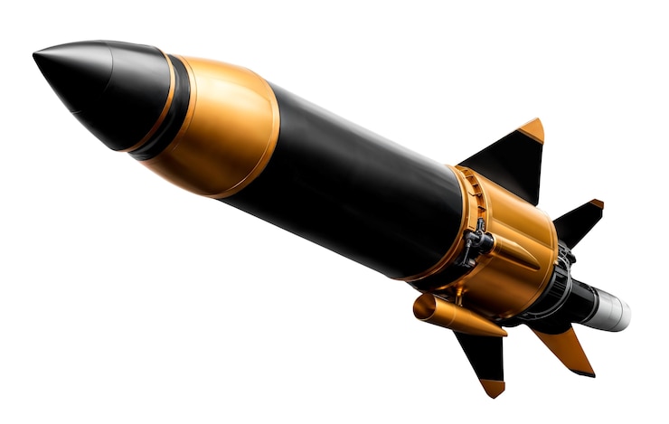 Zdarma PSD vesmírná raketa ve studiu