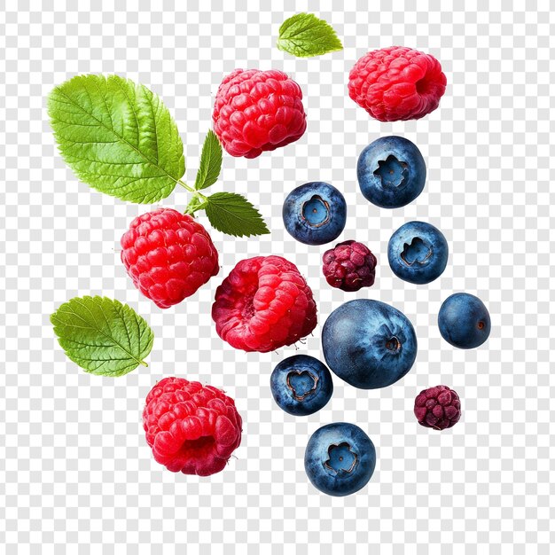 vibrant berries a delightful display of raspberries and blueberries