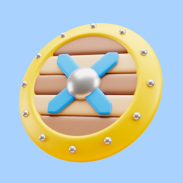 Zdarma PSD videogame shield icon pack