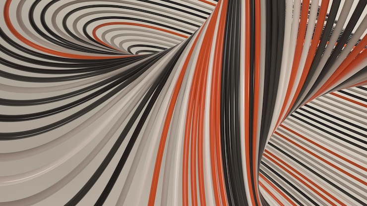 Ücretsiz Fotoğraf 3d geometrik soyut bükülme arka planı