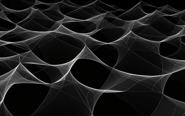 3d rendering of abstract black and white background