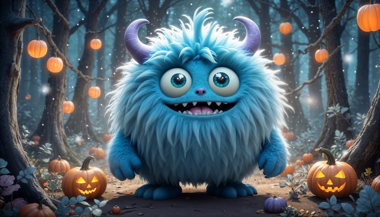 Ücretsiz Fotoğraf 3d rendering of halloween character