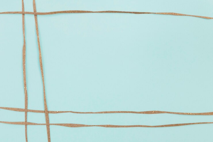 Ücretsiz Fotoğraf blue background decorated with brown paper stripes
