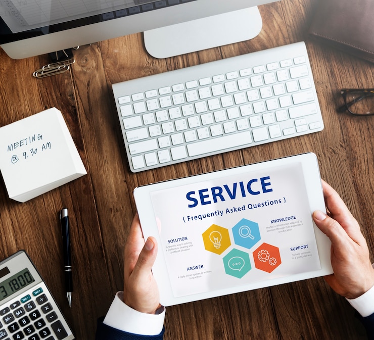 Ücretsiz Fotoğraf customer service faqs illustration