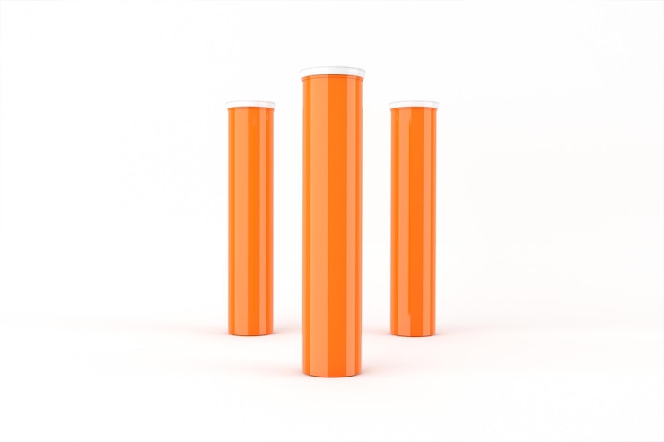 Ücretsiz Fotoğraf orange tubes for vitamins and supplements