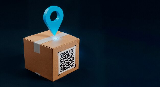 Package delivery tracking concept