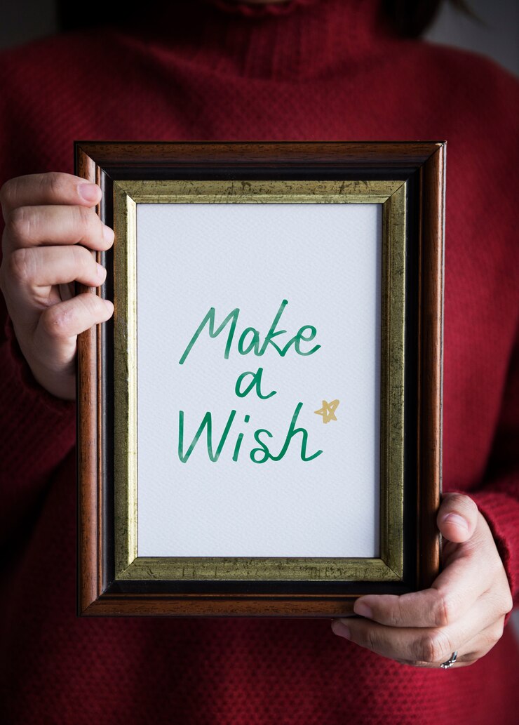 Ücretsiz Fotoğraf phrase make a wish in a frame