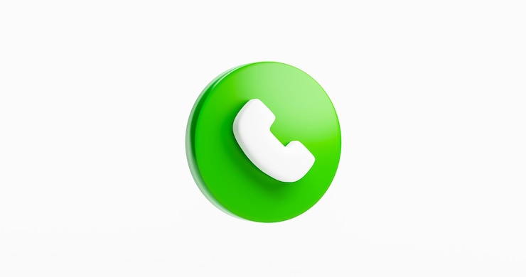 Ücretsiz Fotoğraf telephone button accept call icon realistic mobile symbol communication talk incoming 3d rendering