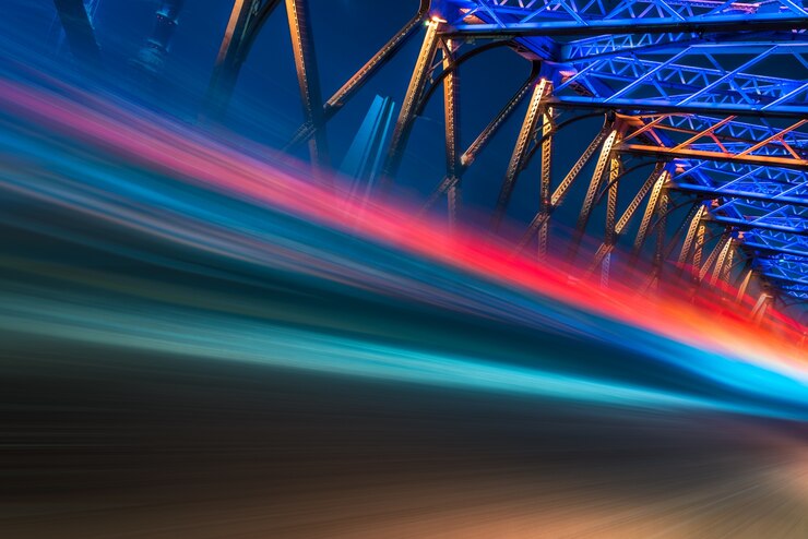 Ücretsiz Fotoğraf waibaidu köprüsü’nün gece görünümü