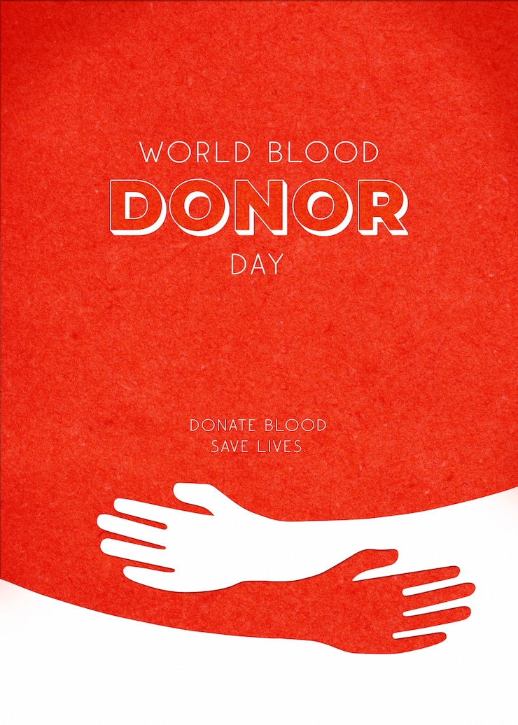 Ücretsiz Fotoğraf world blood donor day creative collage