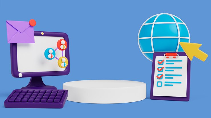 Ücretsiz PSD 3d business podium background