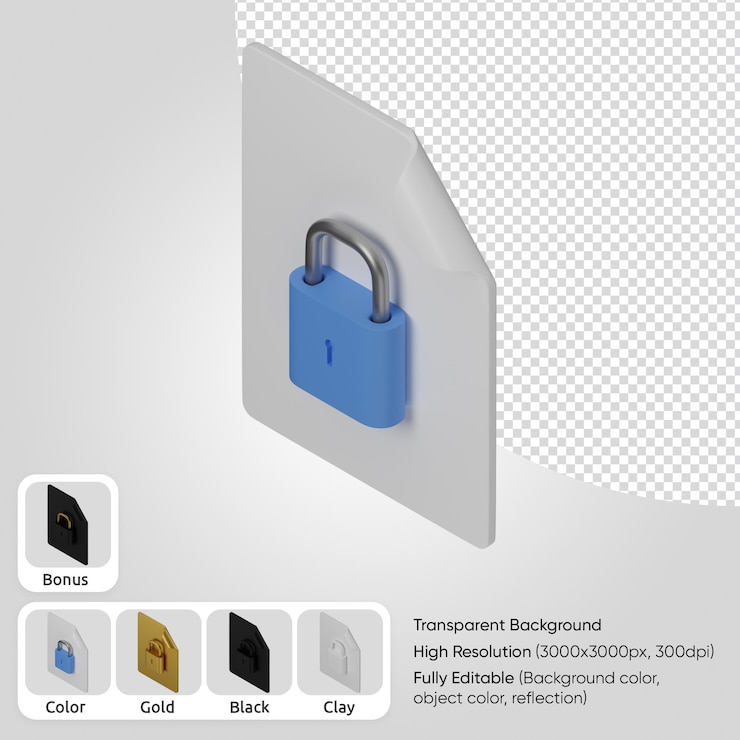 Ücretsiz PSD 3d file protection