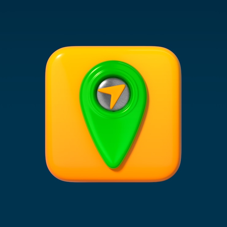 Ücretsiz PSD 3d location pin icon