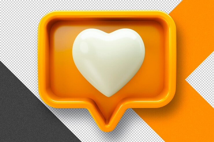 Ücretsiz PSD 3d model instagram like and social networks