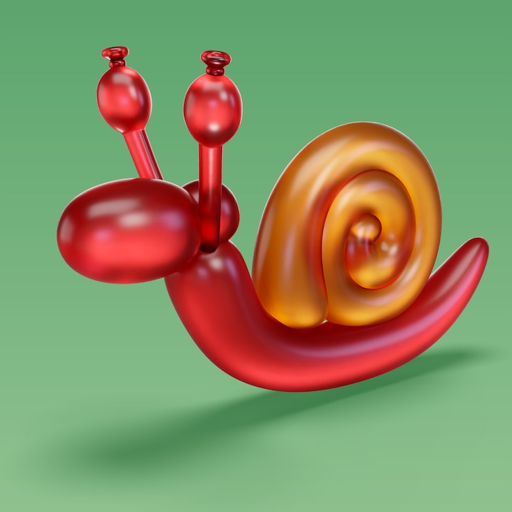 Ücretsiz PSD 3d rendering of balloon animal