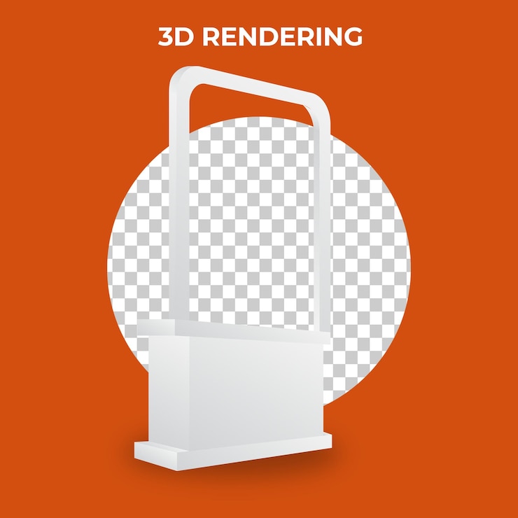 Ücretsiz PSD 3d stand sayaç etkinlik alanı