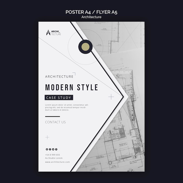architecture concept flyer template