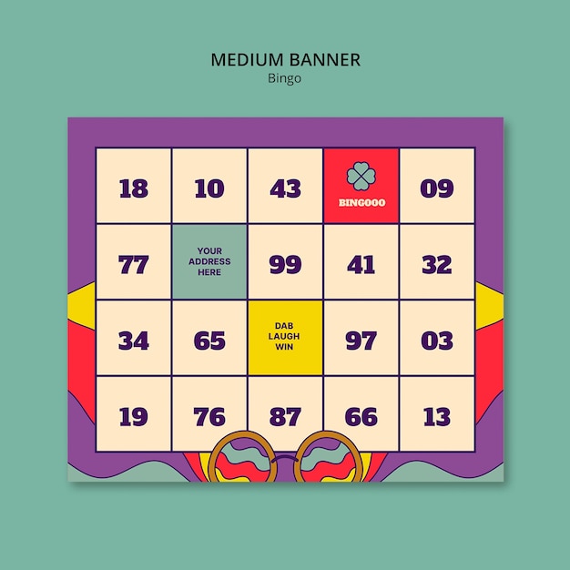 bingo template design