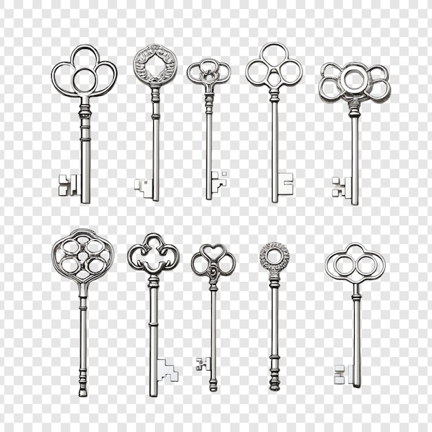 Collection of Antique Skeleton Keys A Visual Delight