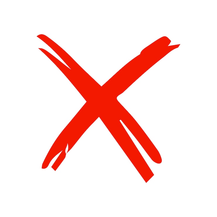 Ücretsiz PSD cross mark isolated