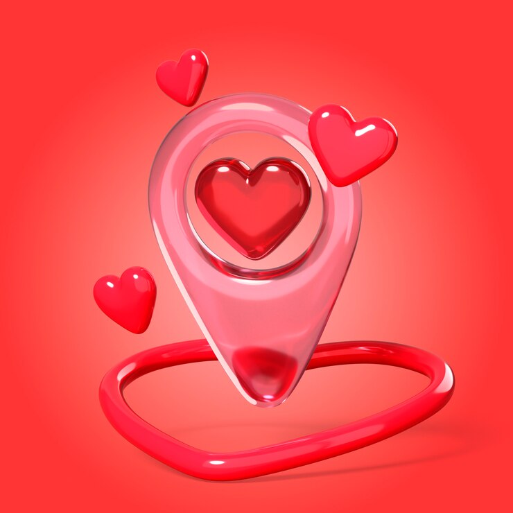 Ücretsiz PSD crystal valentine's day icon design