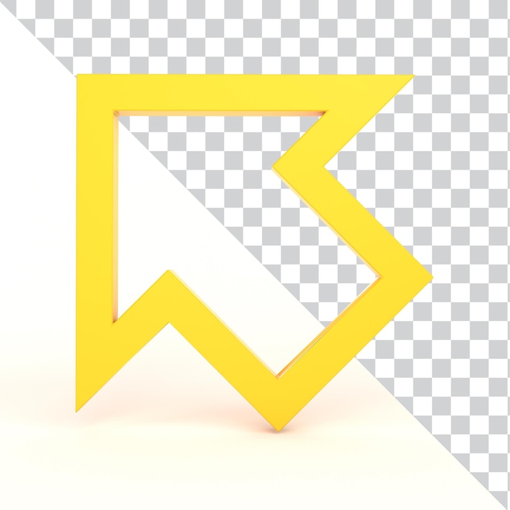 Ücretsiz PSD cursor icon front side
