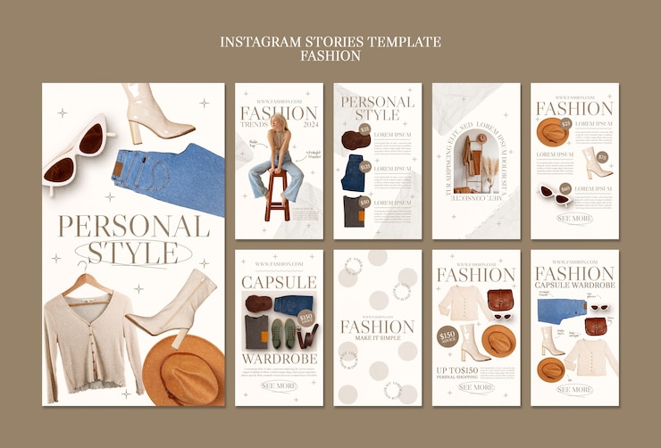 Ücretsiz PSD fashion industry instagram stories