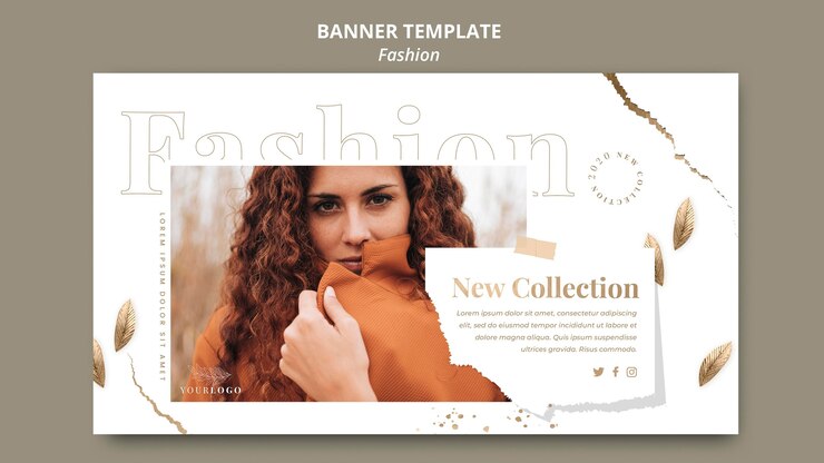 Ücretsiz PSD fashion store banner template