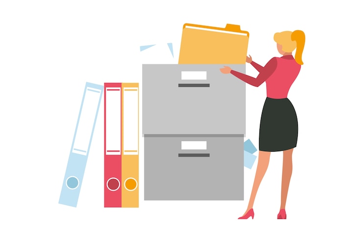 Ücretsiz PSD file folder illustration isoltated