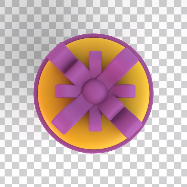 Ücretsiz PSD gift box top view