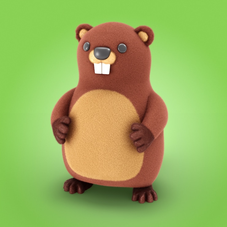 Ücretsiz PSD groundhog günü simgesinin 3d render’ı