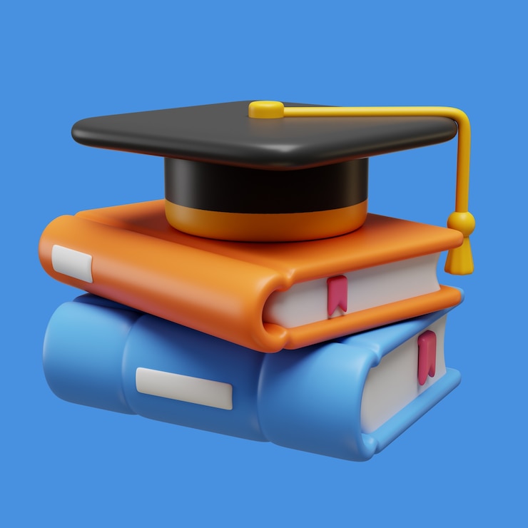 Ücretsiz PSD kitap okuma için 3d render illüstrasyonu