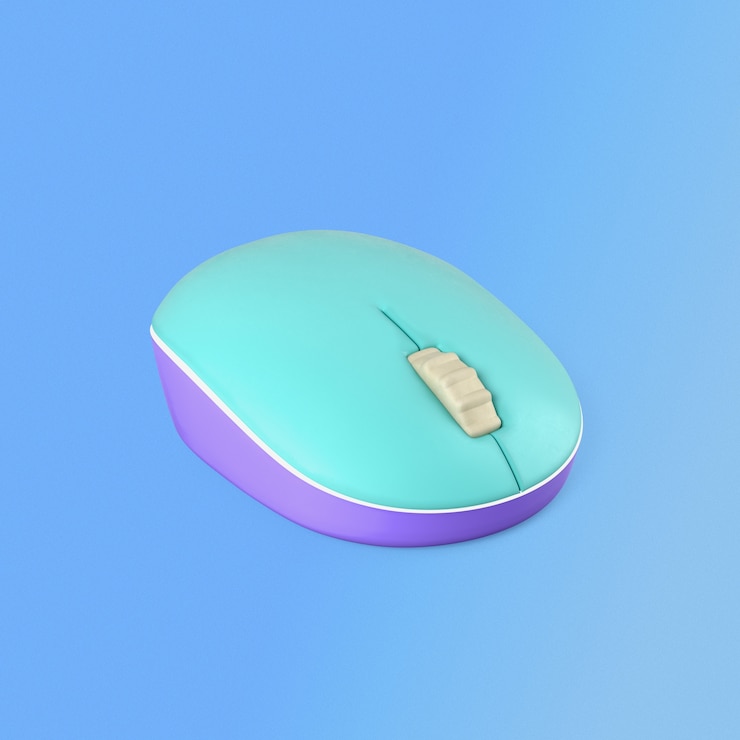 Ücretsiz PSD modern colorful computer mouse