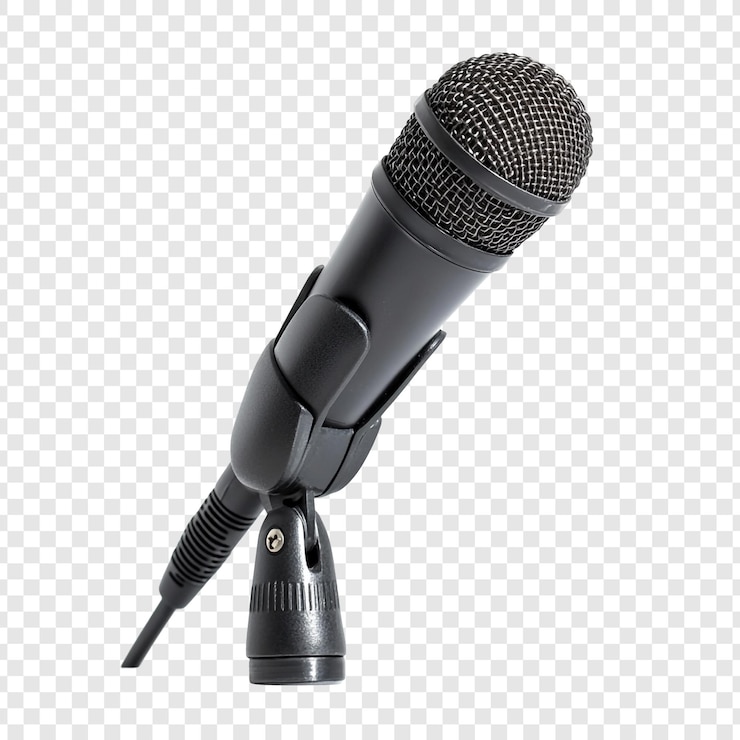 Ücretsiz PSD professional studio microphone on stand