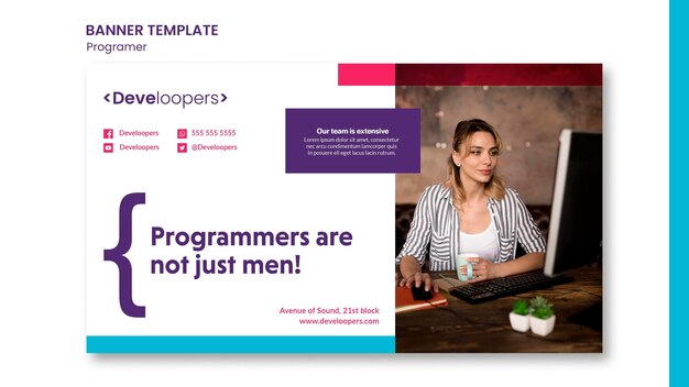 Programmer ad template banner