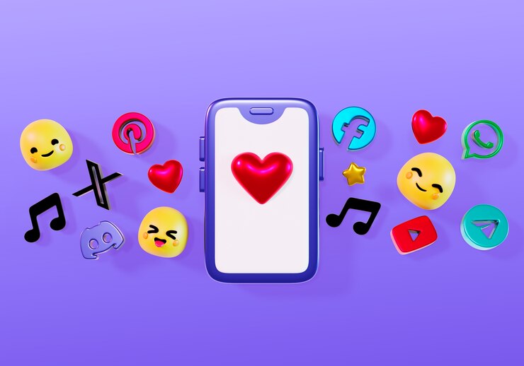 Ücretsiz PSD social media background