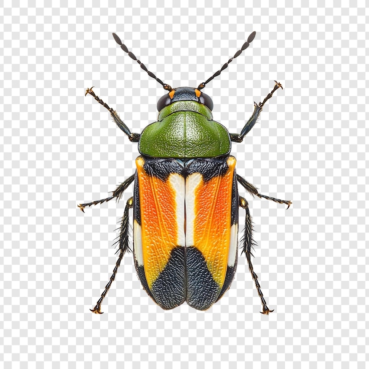 Ücretsiz PSD vibrant jewel scarab beetle a closeup macro photograph