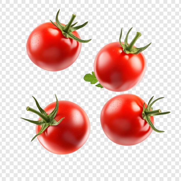 vibrant red cherry tomatoes in airy freefall