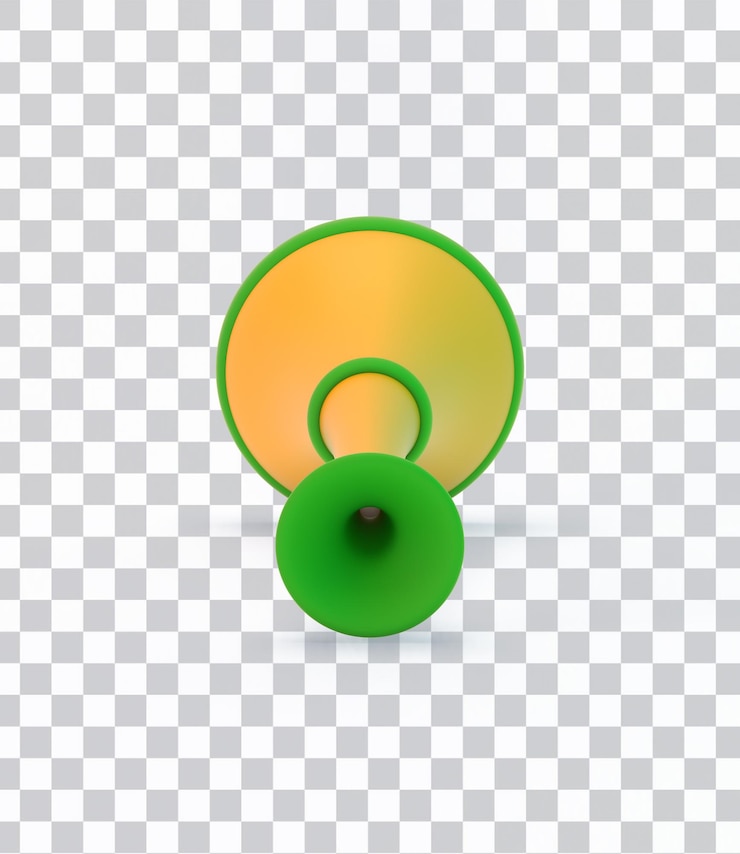 Ücretsiz PSD vuvuzela horn front side