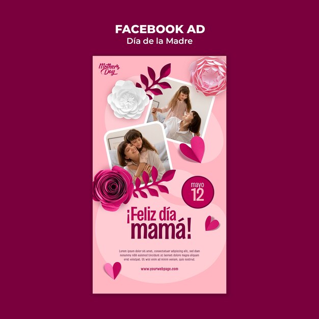 women's day celebration facebook template