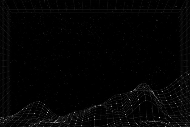 3D abstract wave pattern background