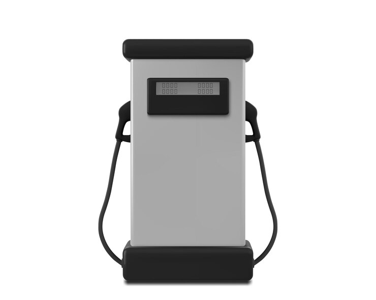 Ücretsiz Vektör 3d gas station for car refuel with pump vector