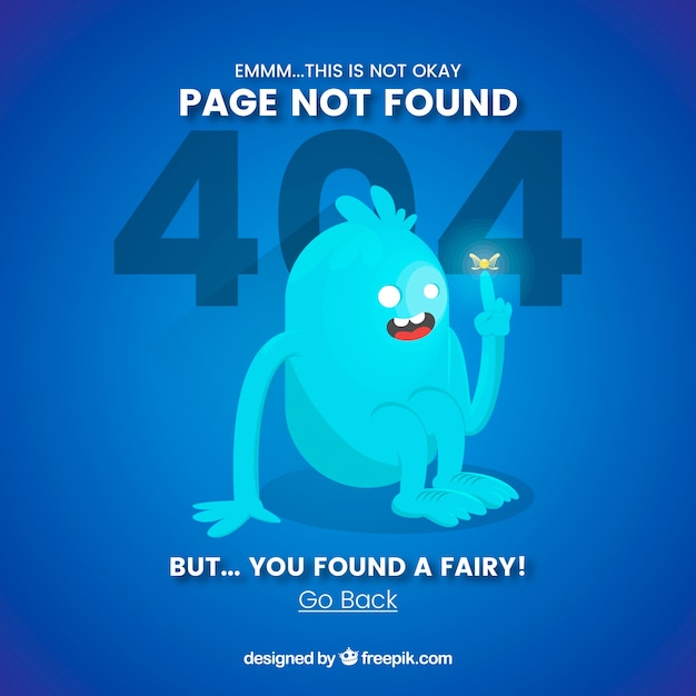 404 error background in flat style