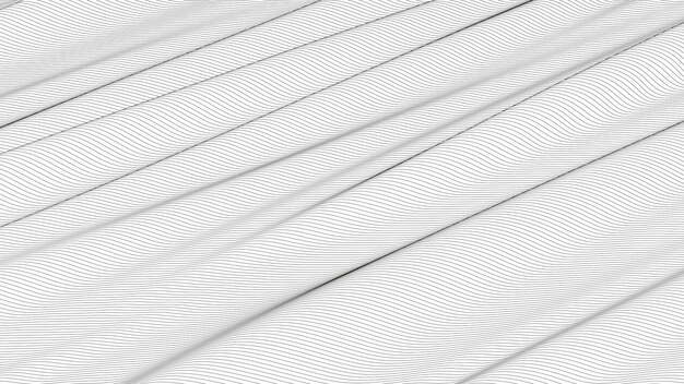 abstract background with distorted line shapes on a white background monochrome sound line waves