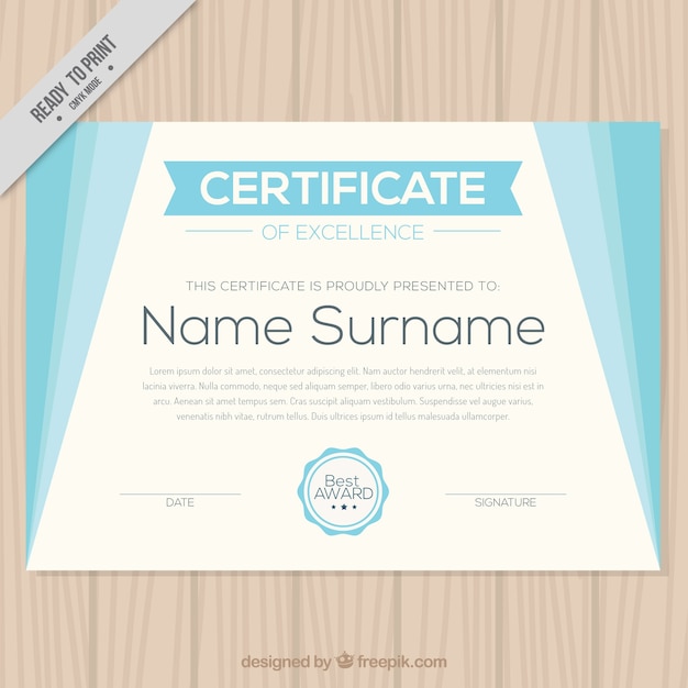 abstract certificate of recognition