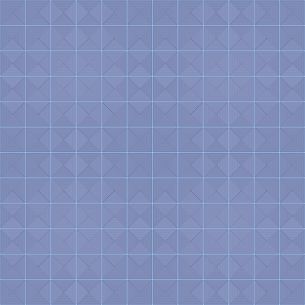 Abstract concentric line square mosaic background