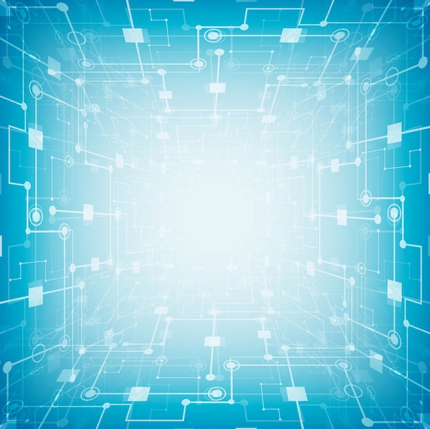 abstract futuristic circuit board, hi-tech computer digital technology concept blue background